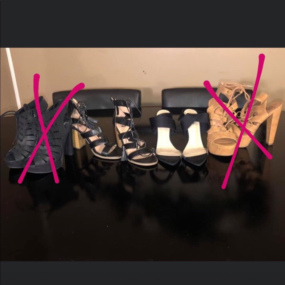 Heels and boots.Some worn once and some never worn